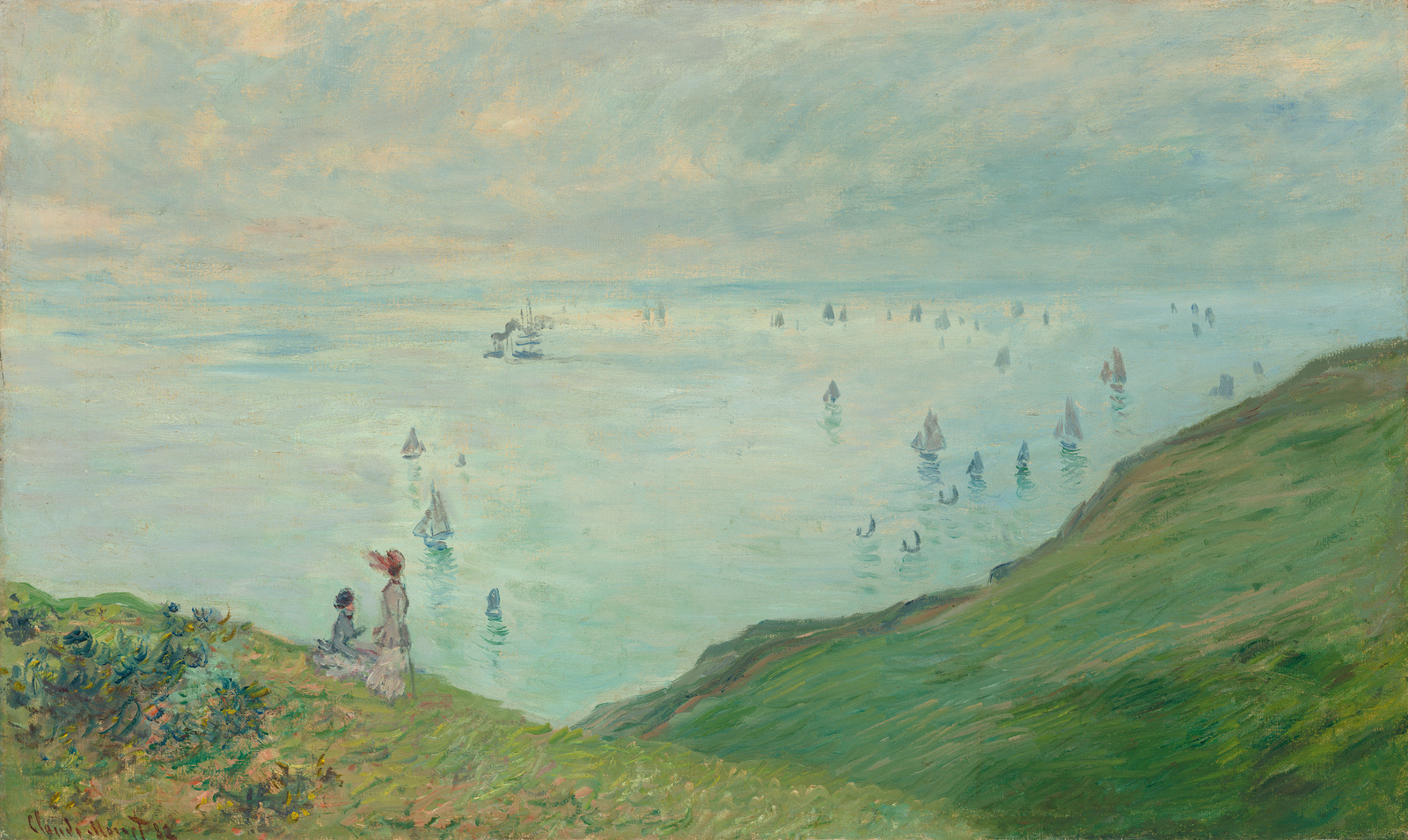Cliffs at Pourville by Claude Monet, 1882. Courtesy of National Gallery of Art, Washington.