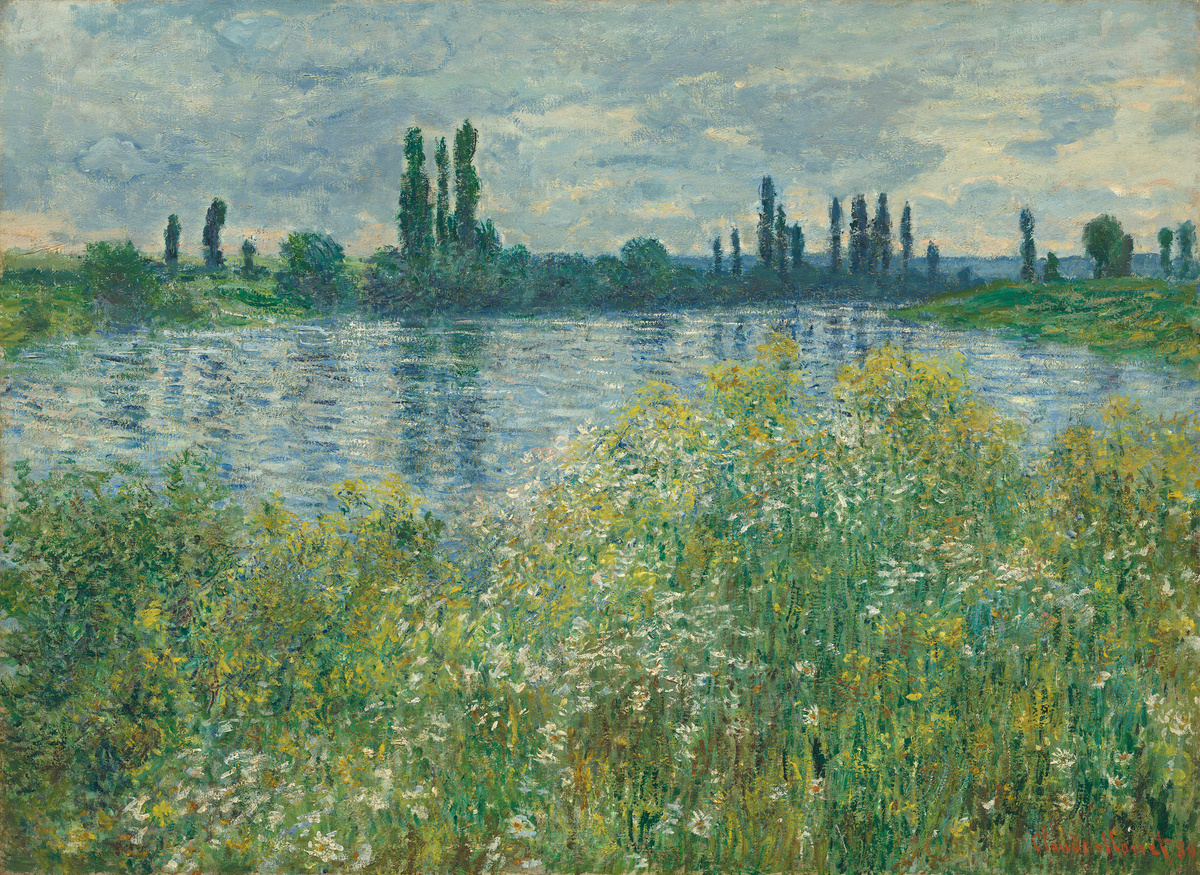 Banks of the Seine, Vétheuil by Claude Monet, 1880. Courtesy of National Gallery of Art, Washington.