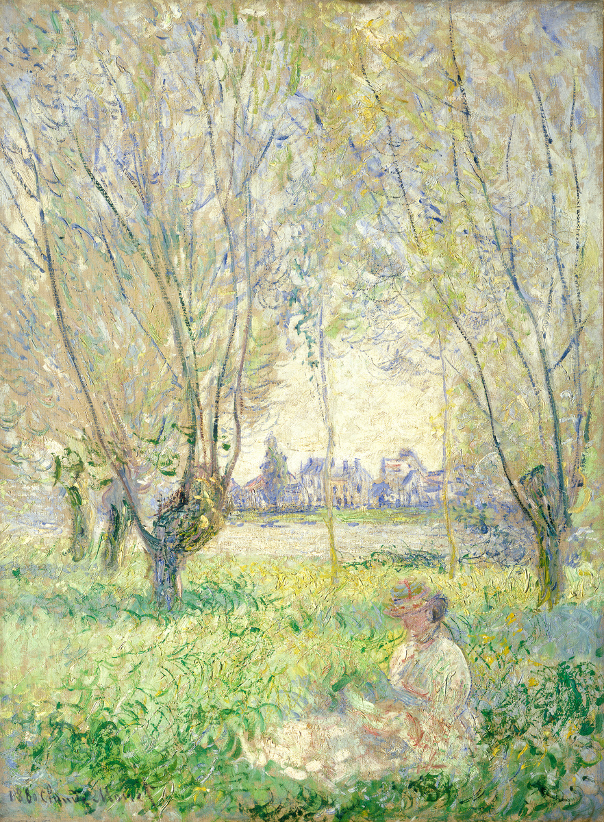 Woman Seated under the Willows by Claude Monet, 1880. Courtesy of National Gallery of Art, Washington.